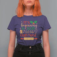 Funny Christmas Baker T Shirt For Women It's Beginning To Taste A Lot Like Christmas Gingerbread - Wonder Print Shop