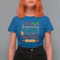 Funny Christmas Baker T Shirt For Women It's Beginning To Taste A Lot Like Christmas Gingerbread - Wonder Print Shop