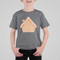 Funny Christmas Cookie Baking T Shirt For Kid It's Beginning To Taste A Lot Like Christmas Gingerbread House - Wonder Print Shop