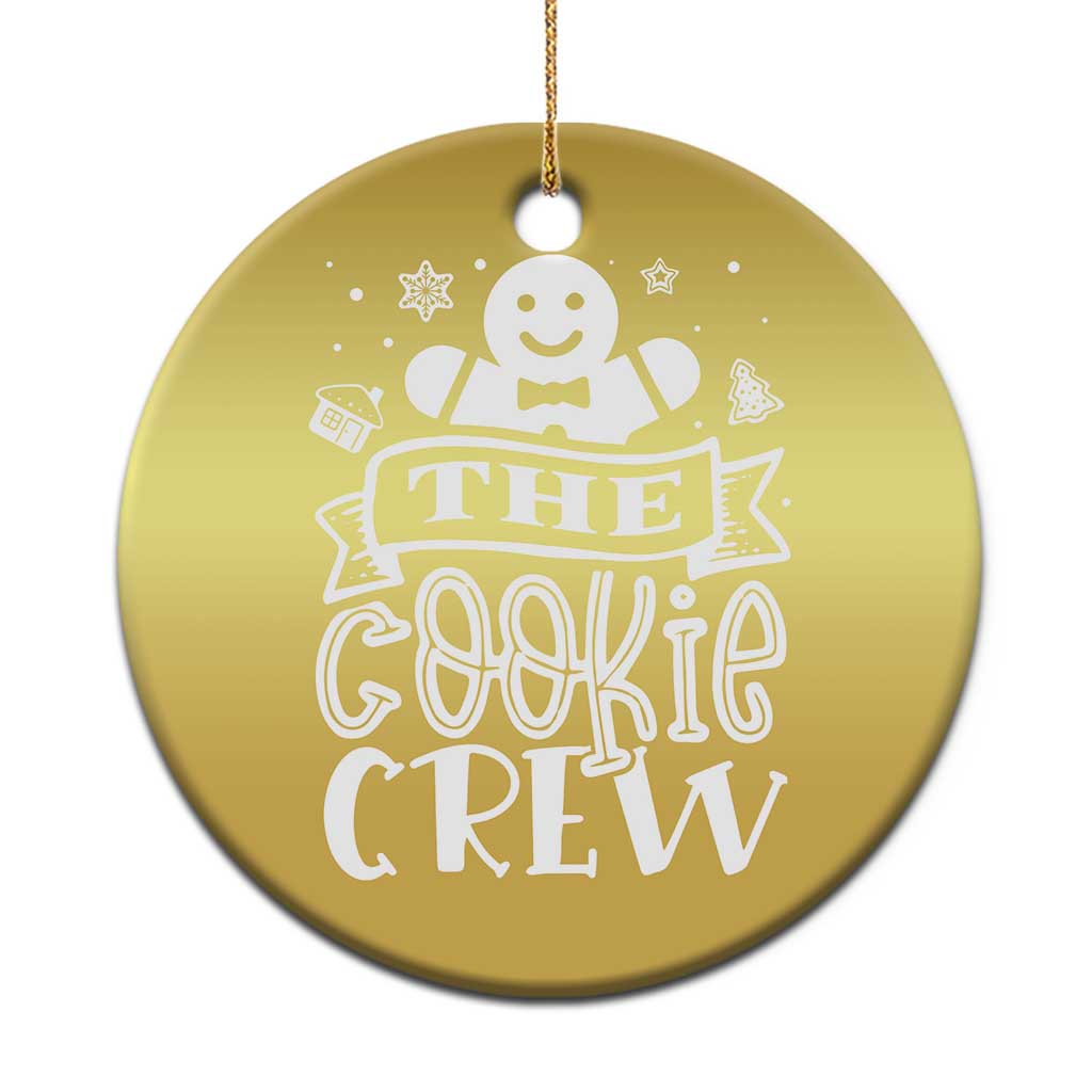 Funny The Cookie Crew Christmas Ornament Christmas Baking Team Gingerbread - Wonder Print Shop