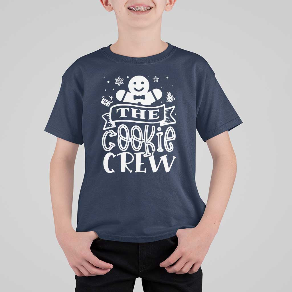 Funny The Cookie Crew T Shirt For Kid Christmas Baking Team Gingerbread - Wonder Print Shop