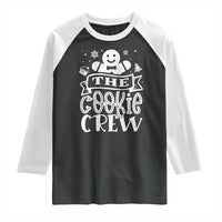Funny The Cookie Crew Raglan Shirt Christmas Baking Team Gingerbread - Wonder Print Shop