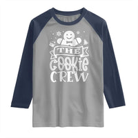 Funny The Cookie Crew Raglan Shirt Christmas Baking Team Gingerbread - Wonder Print Shop