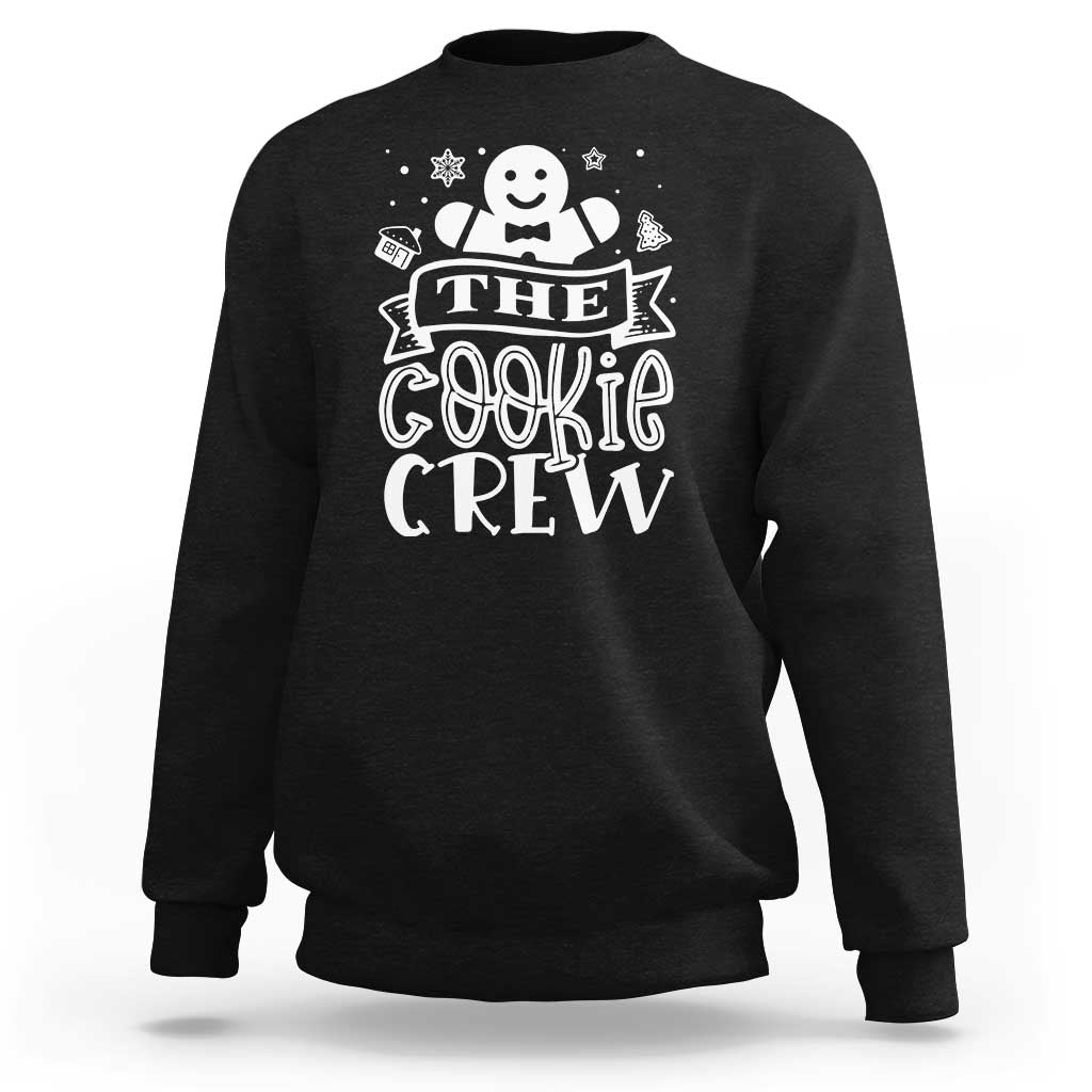 Funny The Cookie Crew Sweatshirt Christmas Baking Team Gingerbread - Wonder Print Shop