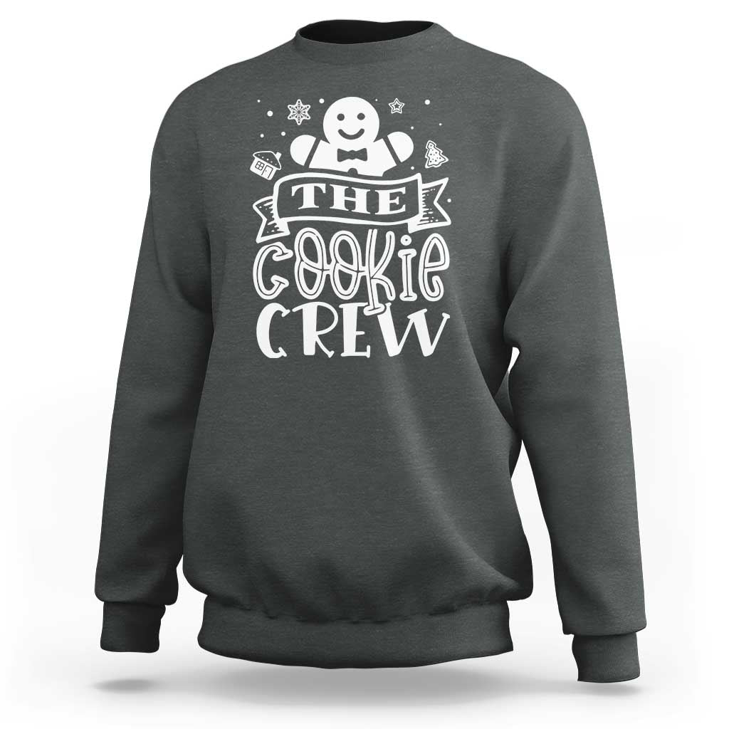 Funny The Cookie Crew Sweatshirt Christmas Baking Team Gingerbread - Wonder Print Shop