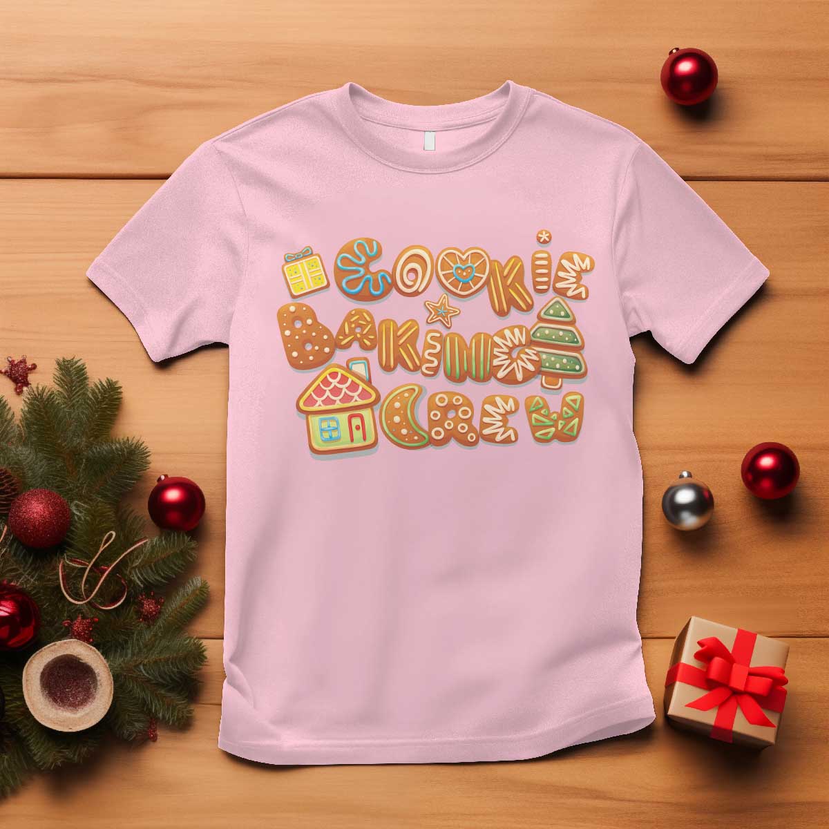 Funny Christmas Baking T Shirt Cookie Baking Crew Family Matching - Wonder Print Shop