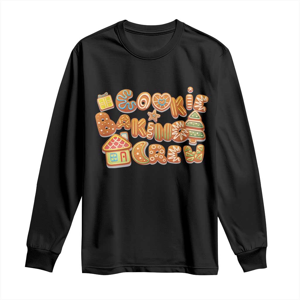 Funny Christmas Baking Long Sleeve Shirt Cookie Baking Crew Family Matching