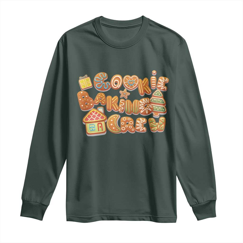 Funny Christmas Baking Long Sleeve Shirt Cookie Baking Crew Family Matching