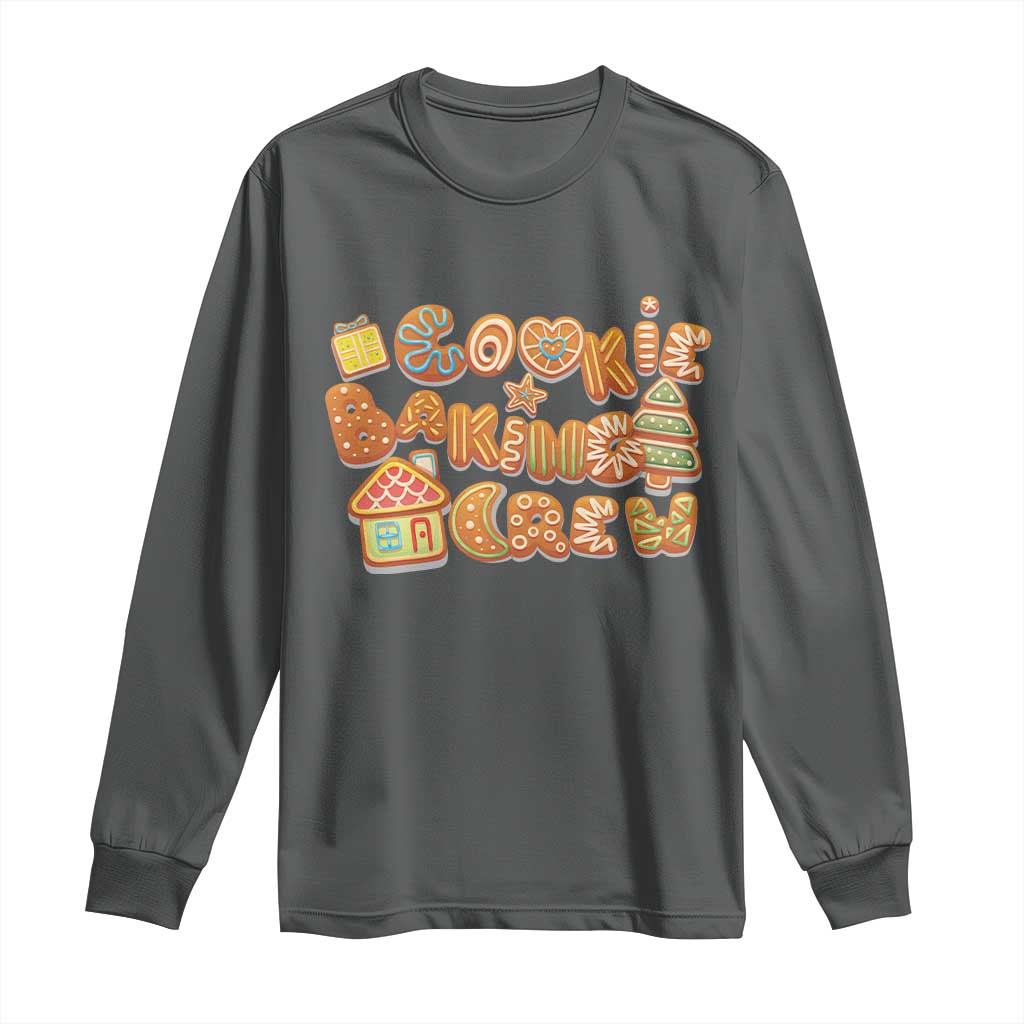 Funny Christmas Baking Long Sleeve Shirt Cookie Baking Crew Family Matching