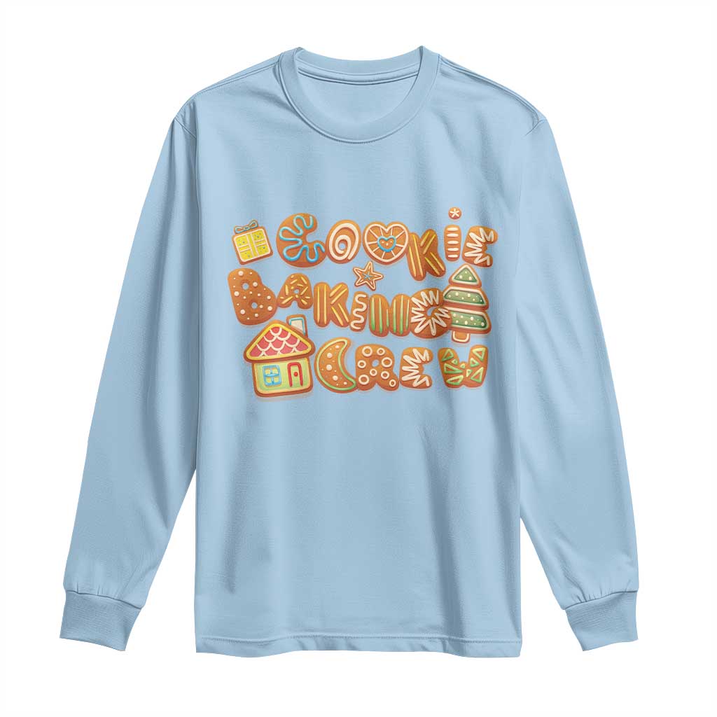 Funny Christmas Baking Long Sleeve Shirt Cookie Baking Crew Family Matching