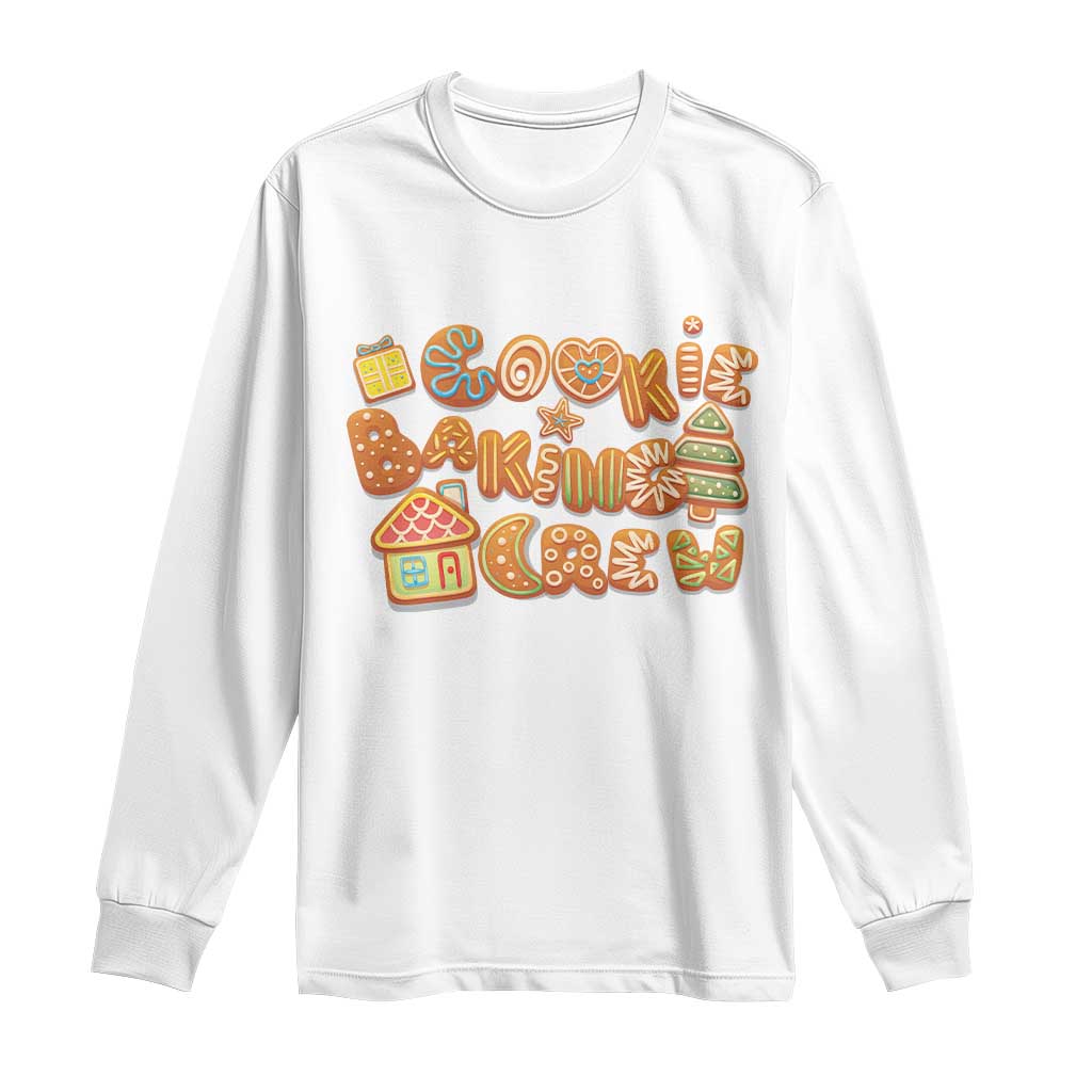 Funny Christmas Baking Long Sleeve Shirt Cookie Baking Crew Family Matching