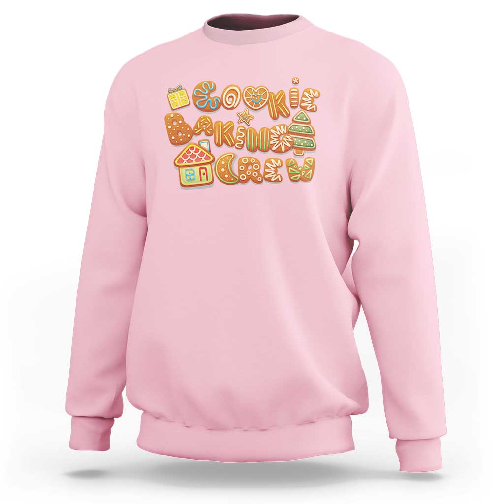 Funny Christmas Baking Sweatshirt Cookie Baking Crew Family Matching - Wonder Print Shop