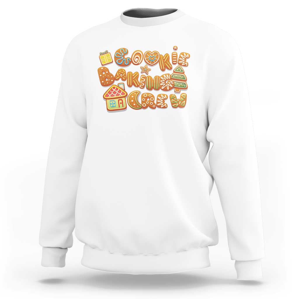 Funny Christmas Baking Sweatshirt Cookie Baking Crew Family Matching - Wonder Print Shop