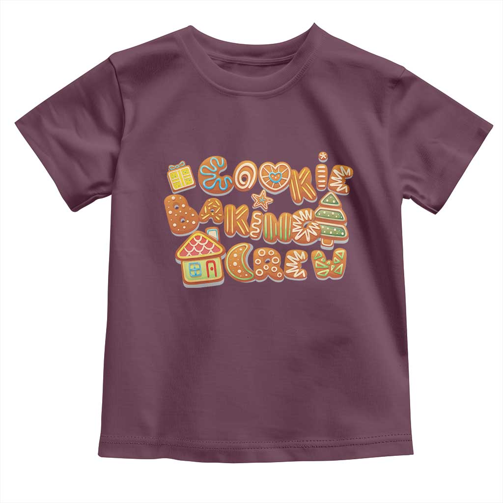 Funny Christmas Baking Toddler T Shirt Cookie Baking Crew Family Matching