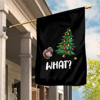 Funny Moo Deng Christmas Garden Flag What Santa Cute Hippo Zoo Meme Baby Pygmy Xmas Tree - Wonder Print Shop