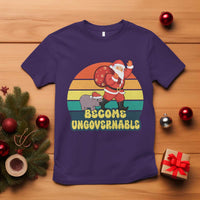 Funny Moo Deng Christmas T Shirt Become Ungovernable Xmas Santa - Wonder Print Shop