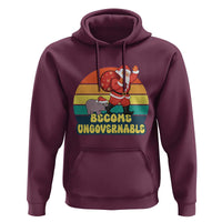 Funny Moo Deng Christmas Hoodie Become Ungovernable Xmas Santa