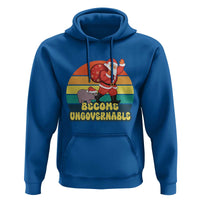Funny Moo Deng Christmas Hoodie Become Ungovernable Xmas Santa