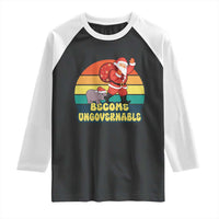 Funny Moo Deng Christmas Raglan Shirt Become Ungovernable Xmas Santa - Wonder Print Shop