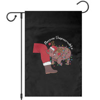 Funny Moo Deng Christmas Garden Flag Become Ungovernable Reindeer Xmas Santa - Wonder Print Shop