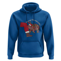 Funny Moo Deng Christmas Hoodie Become Ungovernable Reindeer Xmas Santa