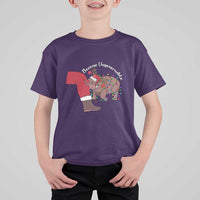Funny Moo Deng Christmas T Shirt For Kid Become Ungovernable Reindeer Xmas Santa - Wonder Print Shop