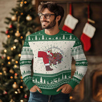 Funny Moo Deng Xmas Ugly Christmas Sweater Become Ungovernable Reindeer Xmas Santa - Wonder Print Shop