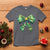 Funny Christmas Coquette T Shirt Green Xmas Tree Bow - Wonder Print Shop
