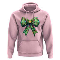 Funny Christmas Coquette Hoodie Green Xmas Tree Bow