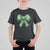 Funny Christmas Coquette T Shirt For Kid Green Xmas Tree Bow - Wonder Print Shop