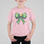Funny Christmas Coquette T Shirt For Kid Green Xmas Tree Bow - Wonder Print Shop