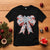 Funny Toile Folk Art Scandinavian Coquette Bow Christmas T Shirt - Wonder Print Shop