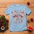 Funny Toile Folk Art Scandinavian Coquette Bow Christmas T Shirt - Wonder Print Shop