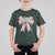 Funny Toile Folk Art Scandinavian Coquette Bow Christmas T Shirt For Kid - Wonder Print Shop