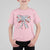 Funny Toile Folk Art Scandinavian Coquette Bow Christmas T Shirt For Kid - Wonder Print Shop