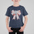 Funny Toile Folk Art Scandinavian Coquette Bow Christmas T Shirt For Kid - Wonder Print Shop