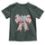 Funny Toile Folk Art Scandinavian Coquette Bow Christmas Toddler T Shirt