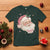 Christmas Coquette Pink Santa Bow T Shirt - Wonder Print Shop