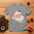 Christmas Coquette Pink Santa Bow T Shirt - Wonder Print Shop