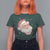 Christmas Coquette Pink Santa Bow T Shirt For Women - Wonder Print Shop