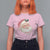 Christmas Coquette Pink Santa Bow T Shirt For Women - Wonder Print Shop