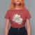 Christmas Coquette Pink Santa Bow T Shirt For Women - Wonder Print Shop