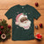 Christmas Coquette Pink Black Santa Bow T Shirt - Wonder Print Shop
