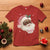 Christmas Coquette Pink Black Santa Bow T Shirt - Wonder Print Shop