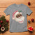 Christmas Coquette Pink Black Santa Bow T Shirt - Wonder Print Shop