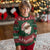 Christmas Coquette Pink Black Santa Bow Ugly Christmas Sweater - Wonder Print Shop