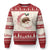 Christmas Coquette Pink Black Santa Bow Ugly Christmas Sweater - Wonder Print Shop