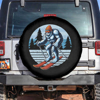 Funny Skiing Bigfoot Ski Winter Sport Yeti Snowboarder Skier Spare Tire Cover - Wonder Print Shop