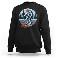 Funny Skiing Bigfoot Ski Winter Sport Yeti Snowboarder Skier Sweatshirt - Wonder Print Shop
