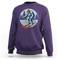 Funny Skiing Bigfoot Ski Winter Sport Yeti Snowboarder Skier Sweatshirt - Wonder Print Shop